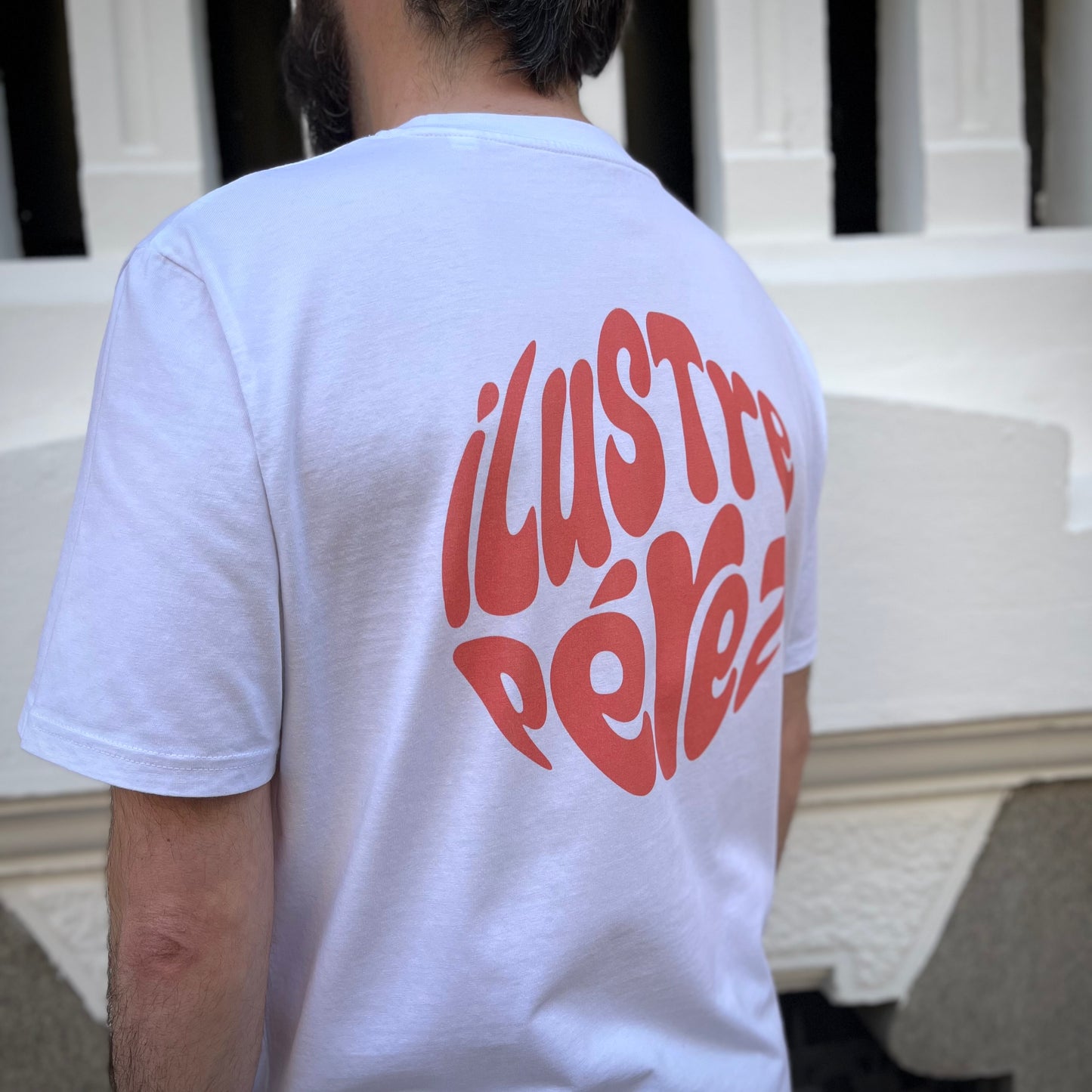 Camiseta blanca Espiral coral
