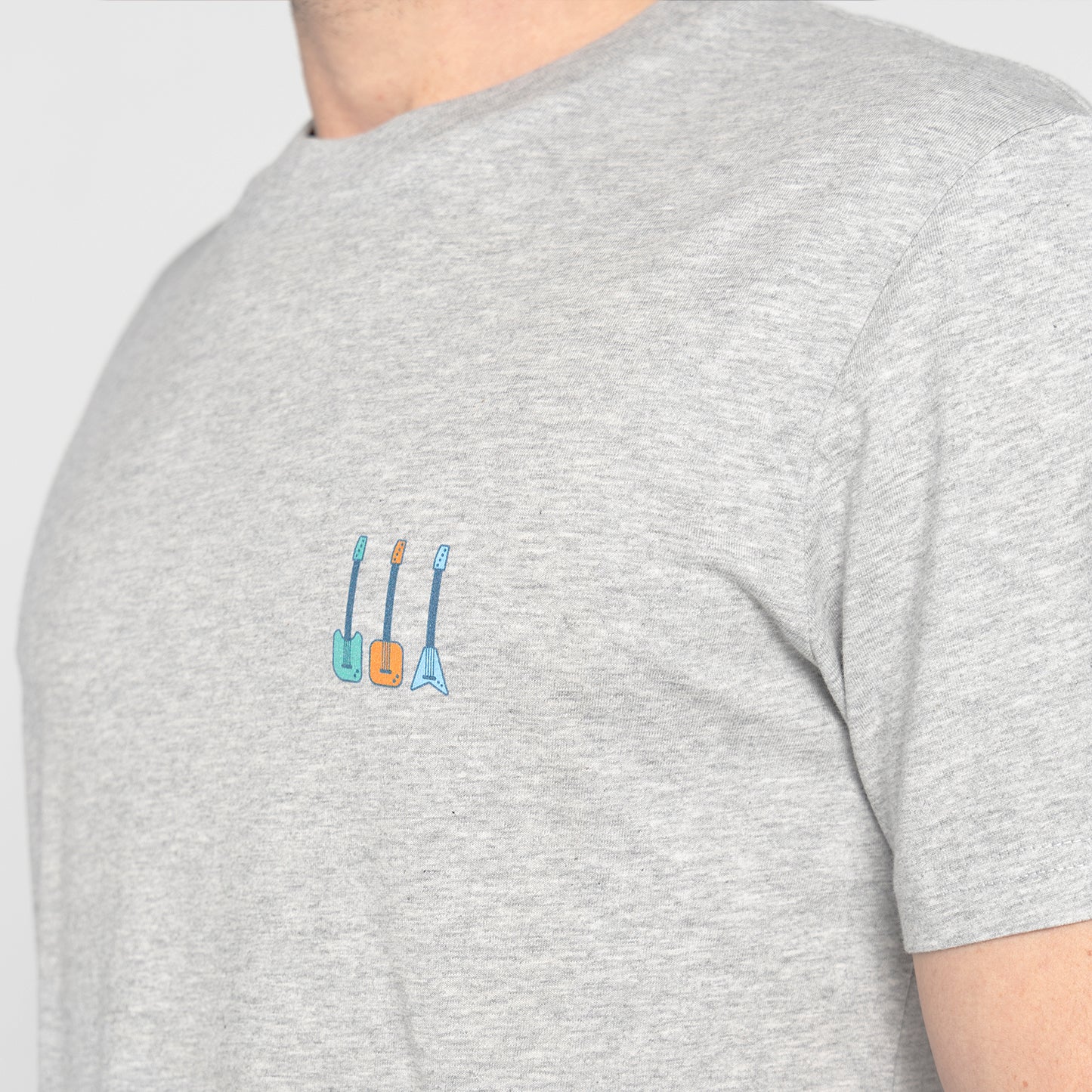 Camiseta gris Guitarras