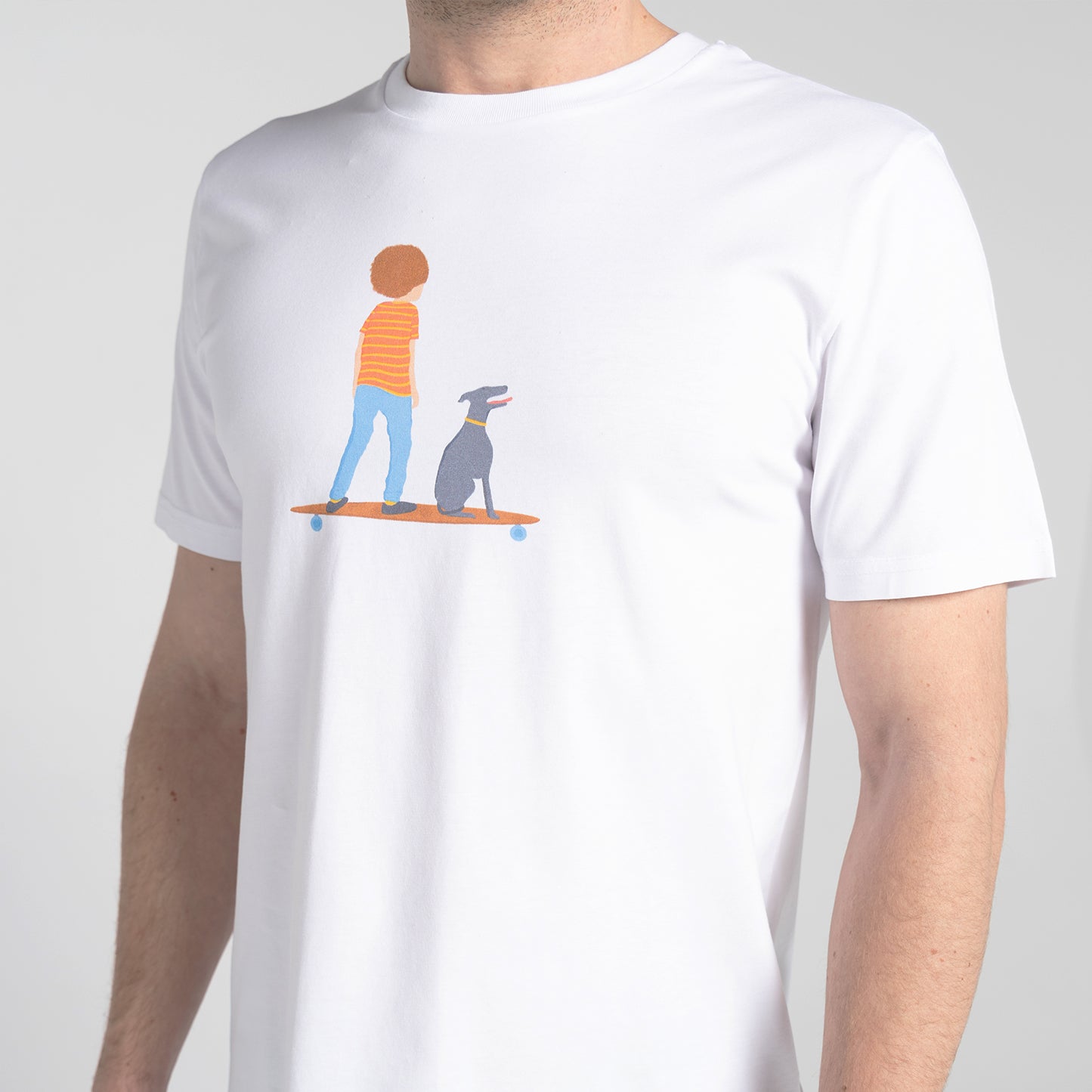 Camiseta blanca Long Board