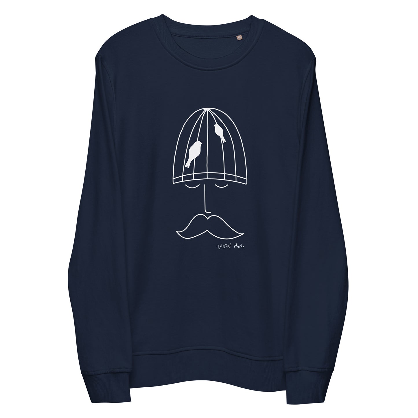 Sudadera navy Pájaros