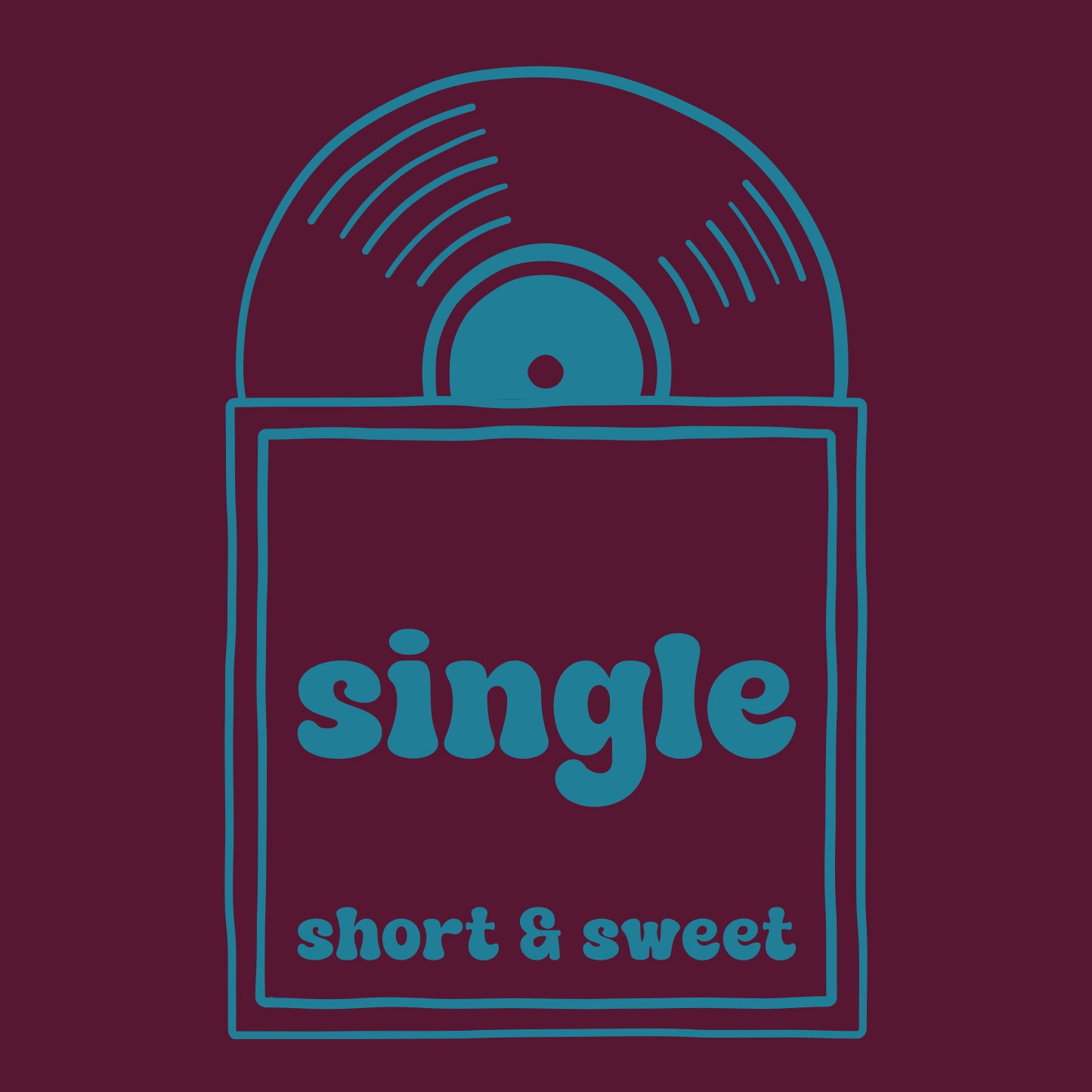 Sudadera burgundy Single