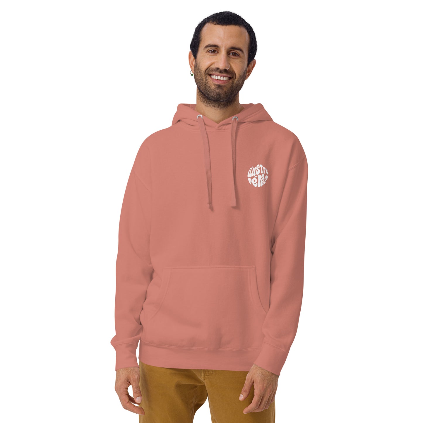Sudadera coral Psicodélica con capucha