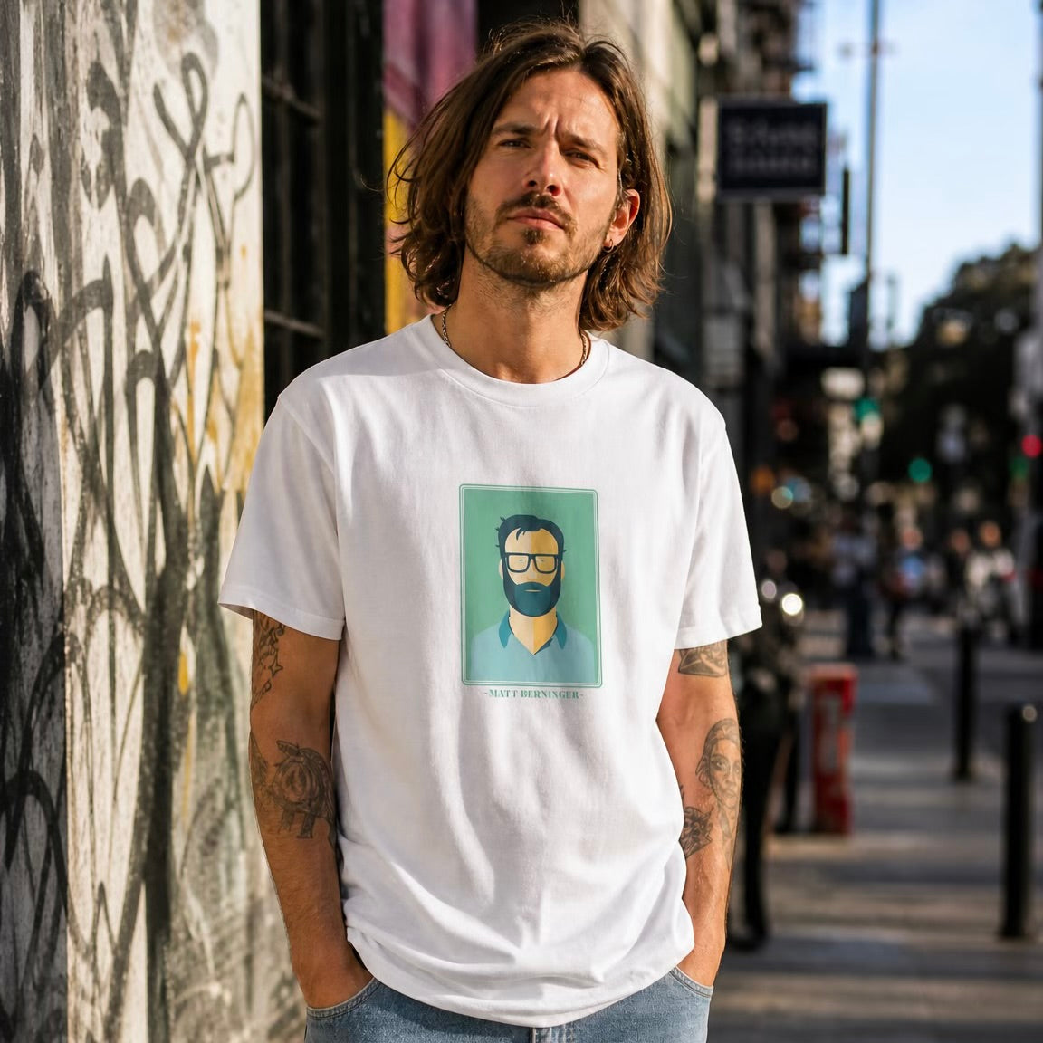 Camiseta blanca Ilustre Matt