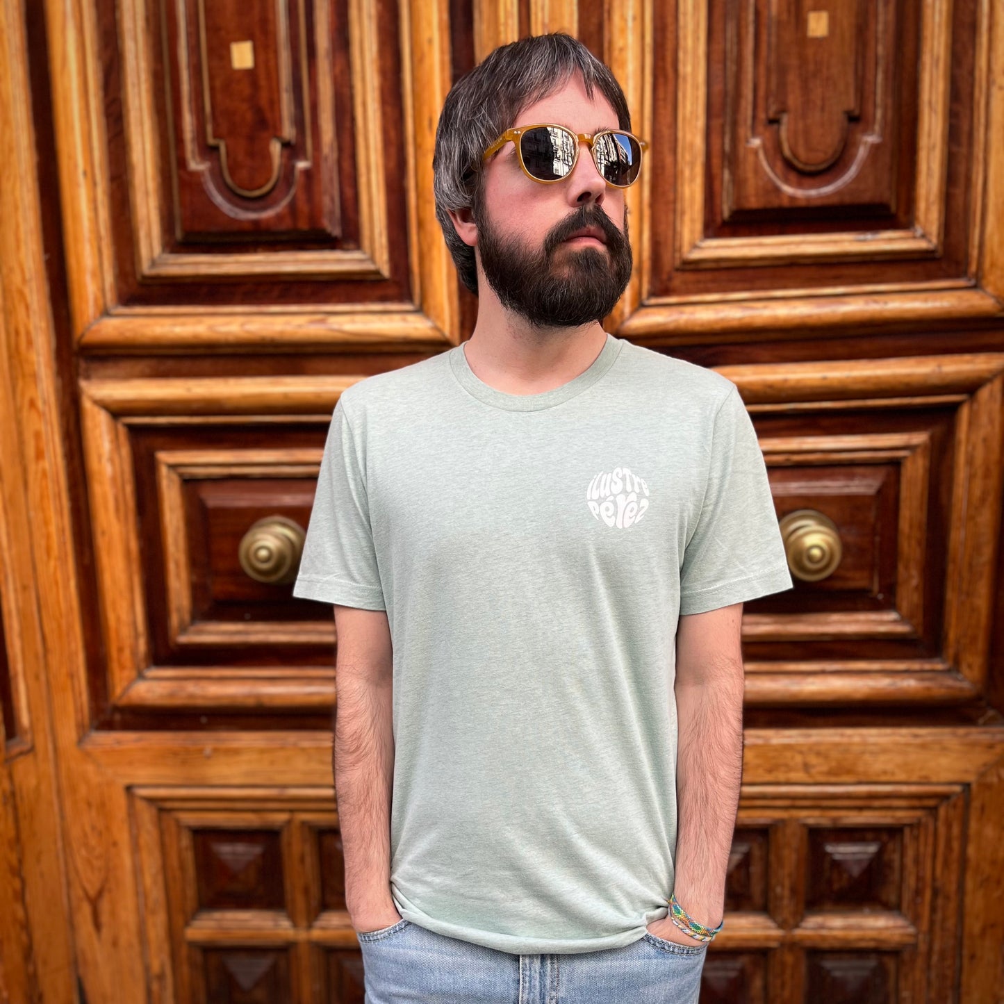 Camiseta menta Psicodélica