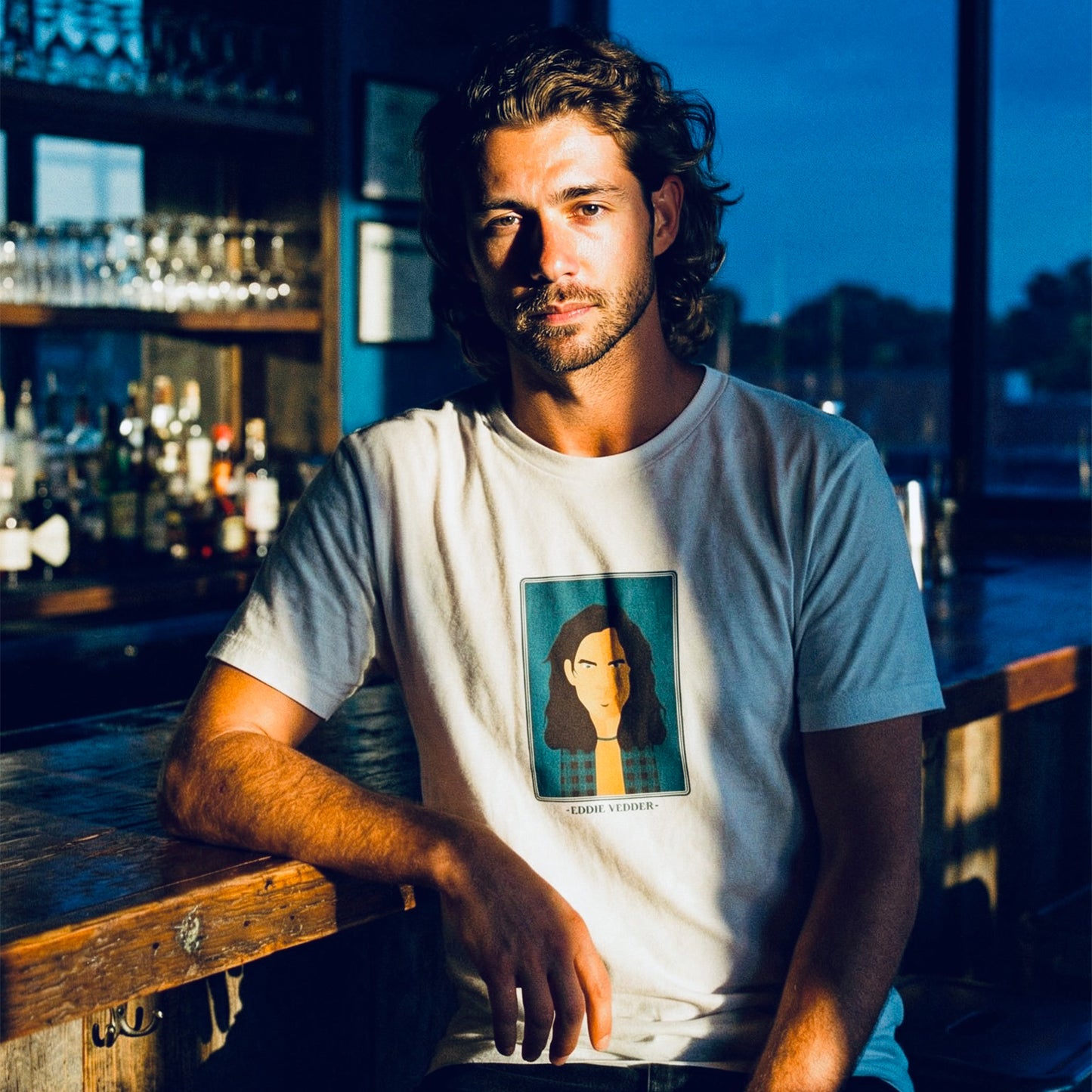 Camiseta blanca Ilustre Eddie